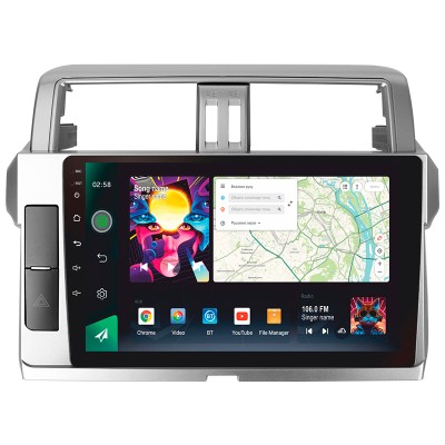 Штатна магнітола SIGMA PRO 10464 ANDROID 10 4+64 Gb 4G DSP Toyota Land Cruiser Prado 150 2013-2017 10"