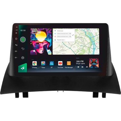 Штатна магнітола SIGMA PRO 9464 ANDROID 10 4+64 Gb 4G DSP Renault Megane 2 2002-2009 9"