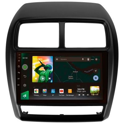 Штатна магнітола SIGMA X9464 ANDROID 10 4+64 Gb 4G DSP Mitsubishi ASX 1 (Left hand drive) 2016-2023 (B) 9"