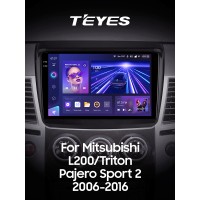Штатна магнітола Teyes CC3 6+128 Gb Mitsubishi Pajero Sport 2 L200 Triton 2008-2016 9" 2k