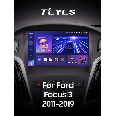 Штатна магнітола Teyes CC3 4+32 Gb Ford Focus 3 Mk 3 2011-2019 9" 2k (L1)