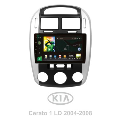 Штатна магнітола SIGMA X9464 ANDROID 10 4+64 Gb 4G DSP Kia Cerato 1 LD 2004-2008 (F1) 9"