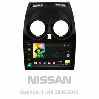 Штатна магнітола SIGMA X9464 ANDROID 10 4+64 Gb 4G DSP Nissan Qashqai 1 J10 2006-2013 (F1) 9"