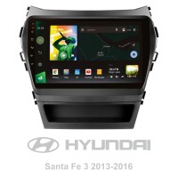 Штатна магнітола SIGMA X9464 ANDROID 10 4+64 Gb 4G DSP Hyundai Santa Fe 3 2013-2016 (C) 9" (L1)