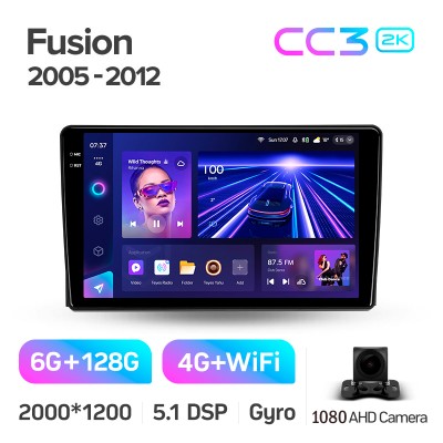 Штатна магнітола Teyes CC3 6+128 Gb Ford Fusion 1 2005-2012 9" 2k