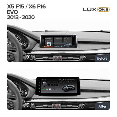 Штатна магнітола Teyes LUX ONE 6+128 Gb BMW X5 F15 X6 F16 EVO 2013-2020 12.3"