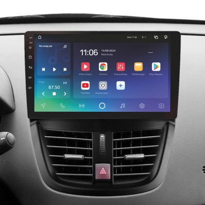 Штатна магнітола SIGMA PRO 9432 ANDROID 10 4+32 Gb 4G DSP Peugeot 207 2006-2015 9"