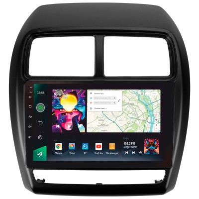 Штатна магнітола SIGMA PRO 9464 ANDROID 10 4+64 Gb 4G DSP Mitsubishi ASX 1 (Left hand drive) 2016-2023 (B) 9"