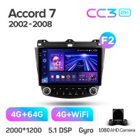 Штатна магнітола Teyes CC3 4+64 Gb Honda Accord 7 CM UC CL (F2) 2002-2008 10" 2k (L1)