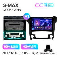 Штатна магнітола Teyes CC3 6+128 Gb Ford S-MAX 1 2006-2015 (F1) 9" 2k