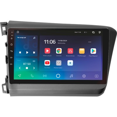 Штатна магнітола SIGMA PRO 9432 ANDROID 10 4+32 Gb 4G DSP Honda Civic 9 FB FK FD 2011-2015 9"
