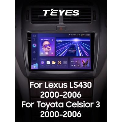 Штатна магнітола Teyes CC3 4+32 Gb Lexus LS430 XF30 LS 430 For Toyota Celsior XF30 (F1) 2000-2006 9" 2k (L3)