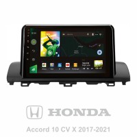 Штатна магнітола SIGMA X9464 ANDROID 10 4+64 Gb 4G DSP Honda Accord 10 CV X 2017 - 2021 (B) 9"