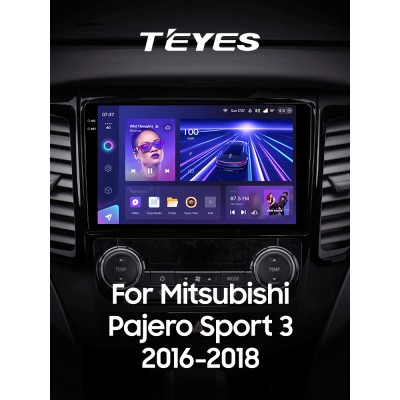 Штатна магнітола Teyes CC3 4+64 Gb Mitsubishi Pajero Sport 3 2016-2018 9" 2k