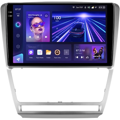 Штатна магнітола Teyes CC3 6+128 Gb з коловим оглядом 360° Skoda Octavia 2 A5 2008-2013 10" silver 2k
