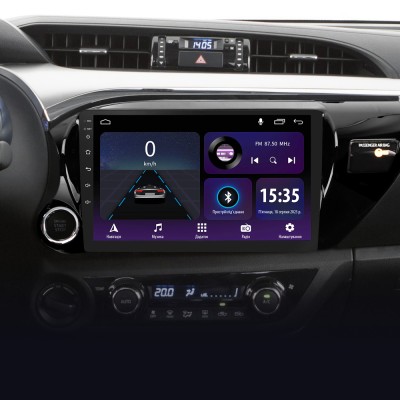 Штатна магнітола SIGMA E10232 ANDROID 10 2+32 Gb Toyota Hilux Pick Up AN120 2015-2020 10"