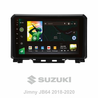 Штатна магнітола SIGMA X9464 ANDROID 10 4+64 Gb 4G DSP Suzuki Jimny JB64 2018-2020 9"