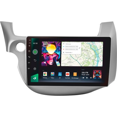 Штатна магнітола SIGMA PRO 108128 ANDROID 12 8+128 Gb 4G DSP Honda Jazz 2 GG Fit 2 GE 2007 - 2014 10" 2k
