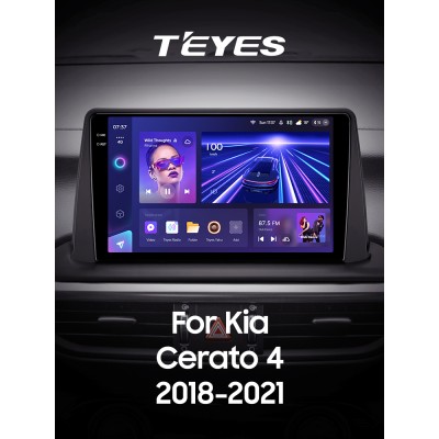 Штатна магнітола Teyes CC3 4+64 Gb Kia Cerato 4 (1 Din) 2018-2020 9" 1din 2k