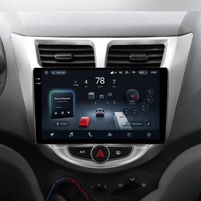 Штатна магнітола Teyes CC4 Pro 8+128 Gb Hyundai Solaris 1 2010-2016 9" 2k
