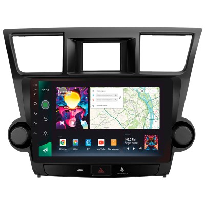 Штатна магнітола SIGMA PRO 10464 ANDROID 10 4+64 Gb 4G DSP Toyota Highlander 2 XU40 2007-2013 (F2) 10" (L1)