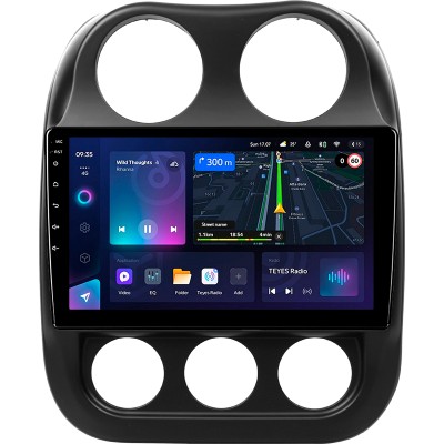 Штатна магнітола Teyes CC3L 4+64 Gb Jeep Compass 1 MK 2009-2015 10"