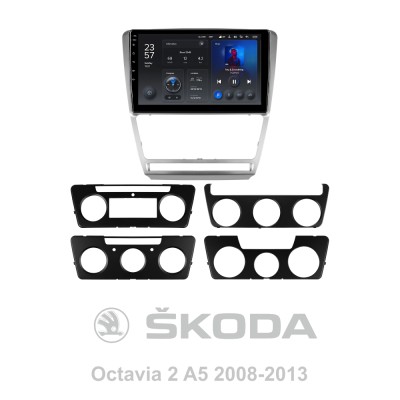 Штатна магнітола Teyes X1 2+32Gb Skoda Octavia 2 A5 2008-2013 10" silver