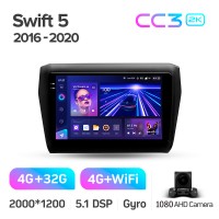 Штатна магнітола Teyes CC3 4+32 Gb Suzuki Swift 5 2016-2020 9" 2k