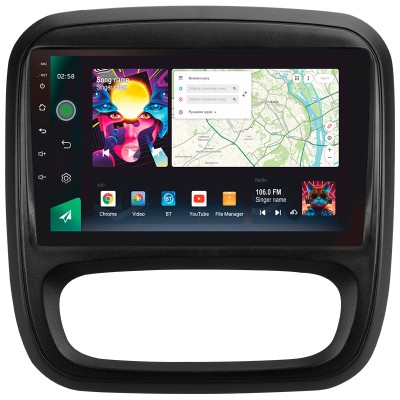 Штатна магнітола SIGMA PRO 9464 ANDROID 10 4+64 Gb 4G DSP Renault Trafic 3 2014-2021 / Opel Vivaro B 2014-2018 9" (L1)