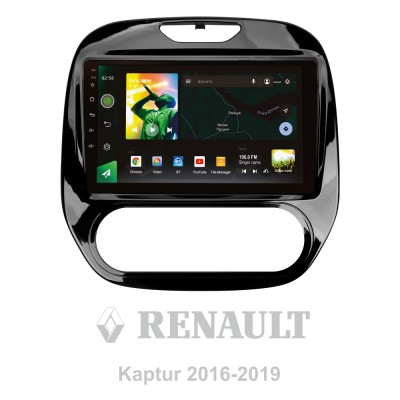 Штатна магнітола SIGMA X9464 ANDROID 10 4+64 Gb 4G DSP Renault Kaptur 2016-2019 (F1) 9"