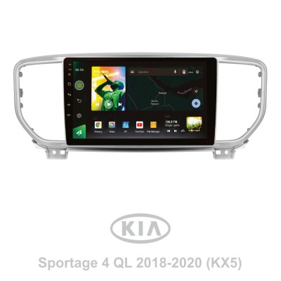 Штатна магнітола SIGMA X9464 ANDROID 10 4+64 Gb 4G DSP Kia Sportage 4 QL 2018-2022 (A) 9"