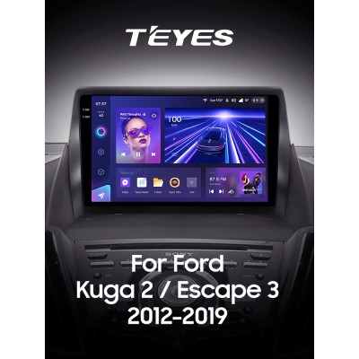 Штатна магнітола Teyes CC3 4+32 Gb Ford Kuga 2 Escape 3 2012 - 2019 (A) 9" 2k