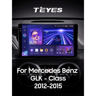 Штатна магнітола Teyes CC3 6+128 Gb Mercedes-Benz GLK-Class X204 2012 - 2015 9" 2k (L3)