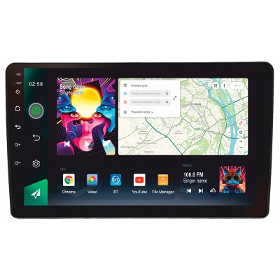 Штатна магнітола SIGMA PRO 9464 ANDROID 10 4+64 Gb 4G DSP Ford Escape 1 2000-2007 9"