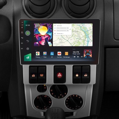 Штатна магнітола SIGMA PRO 9464 ANDROID 10 4+64 Gb 4G DSP Renault Logan 1 2004-2009 9"
