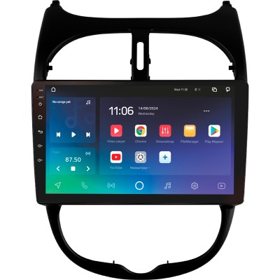Штатна магнітола SIGMA PRO 9432 ANDROID 10 4+32 Gb 4G DSP Peugeot 206 1998-2012 9" (L1)