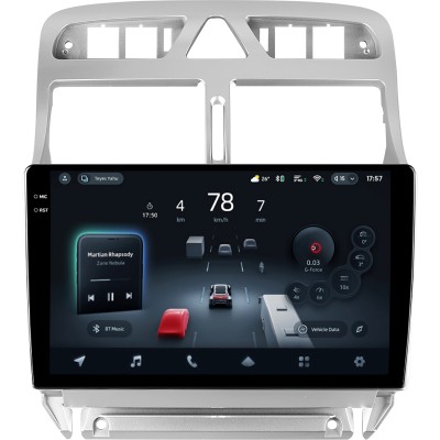 Штатна магнітола Teyes CC4 Pro 12+256 Gb Peugeot 307 1 2001-2008 9" 2k