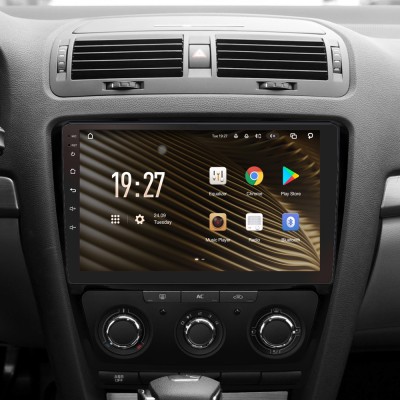 Штатна магнітола SIGMA S10432 ANDROID 10 4+32 Gb 4G DSP Skoda Octavia 2 A5 2008-2013 10" black