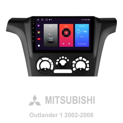 Штатна магнітола SIGMA F9216 ANDROID 10 2+32 Gb Mitsubishi Outlander 1 2002-2008 (F1) 9"