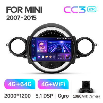 Штатна магнітола Teyes CC3 4+64 Gb BMW Mini (F1) 2007-2015 9" 2k (L2)