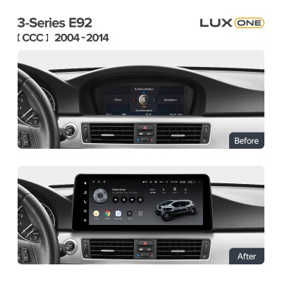 Штатна магнітола Teyes LUX ONE 6+128 Gb BMW 3-Series E92 CCC 2004-2014 12.3"