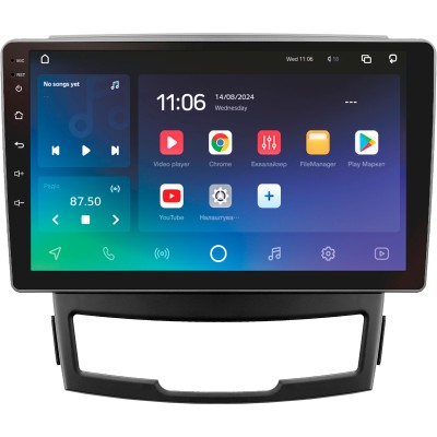 Штатна магнітола SIGMA PRO 9432 ANDROID 10 4+32 Gb 4G DSP SsangYong Korando 3 Actyon 2 2010-2013 9"