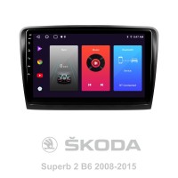 Штатна магнітола SIGMA F10216 ANDROID 10 2+32 Gb Skoda Superb 2 B6 2008-2015 10"