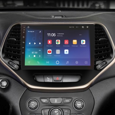 Штатна магнітола SIGMA X10464 ANDROID 10 4+64 Gb 4G DSP Jeep Cherokee 5 KL 2014-2018 10"