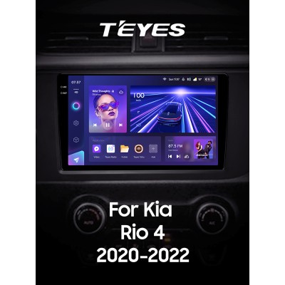 Штатна магнітола Teyes CC3 4+32 Gb Kia Rio 4 IV FB 2020-2022 9" 2k