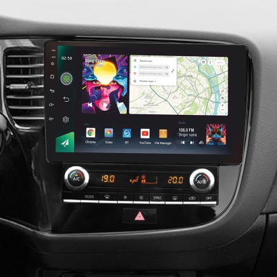 Штатна магнітола SIGMA PRO 10464 ANDROID 10 4+64 Gb 4G DSP Mitsubishi Outlander 3 III GF0W GF0W GG0W 2018 - 2021 10"