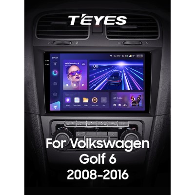 Штатна магнітола Teyes CC3 4+32 Gb Volkswagen Golf 6 2008-2016 9" 2k