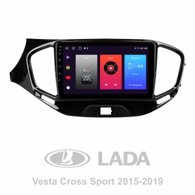 Штатна магнітола SIGMA F9216 ANDROID 10 2+32 Gb LADA Vesta Cross Sport (F1) 2015-2022 9"