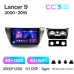 Штатна магнітола Teyes CC3 6+128 Gb з коловим оглядом 360° Mitsubishi Lancer 9 CS 2000-2010 9" 2k