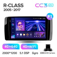 Штатна магнітола Teyes CC3 4+64 Gb Mercedes Benz R-Class W251 R280 R300 R320 2005-2017 (F1) 9" 2k